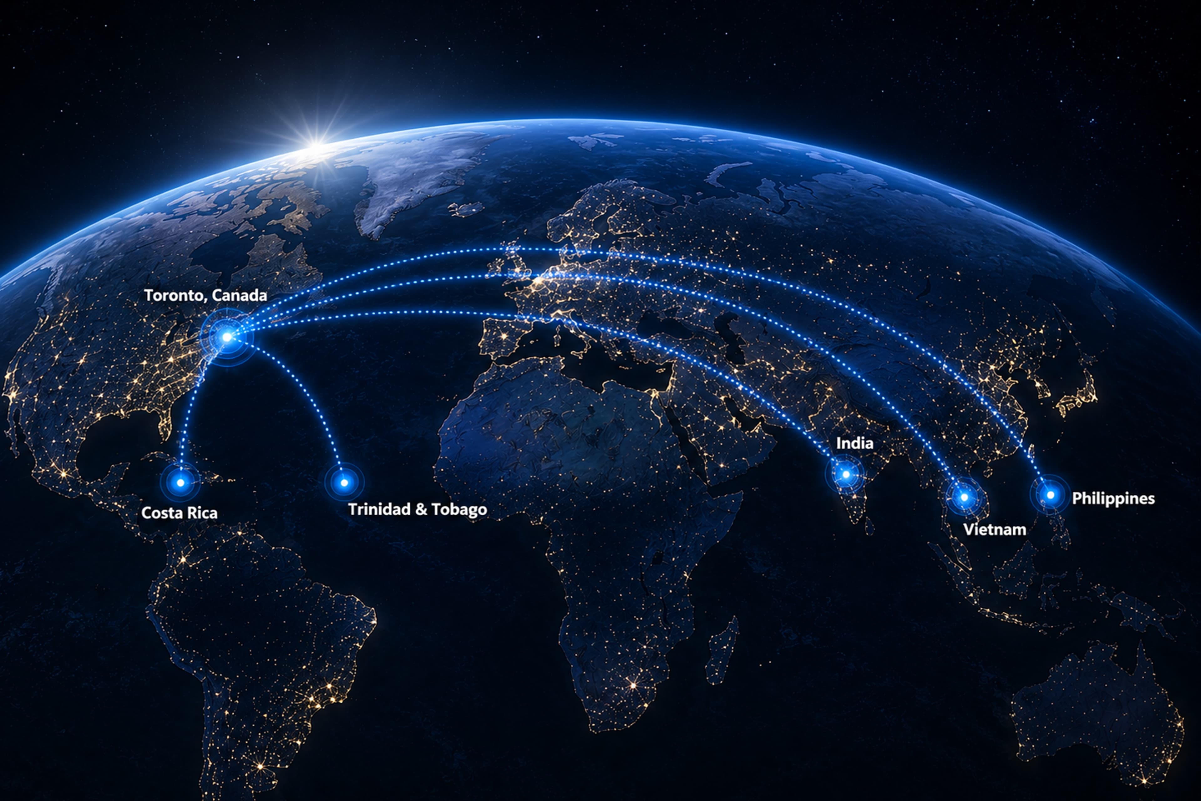 Global nearshore finance service locations